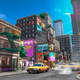 A screenshot of New Donk City as seen in Mario Odyssey.